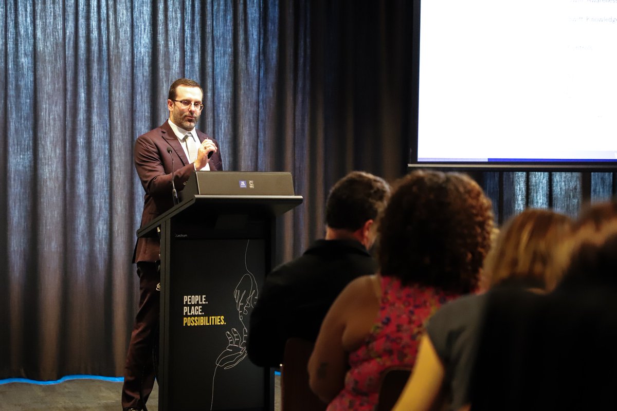 melbconnect's tweet photo. For two days, Melbourne Connect was electric with Swift fever, as research scholars and fans actively participated in the world's Taylor Swift #Swiftposium2024 academic conference @UniMelb, garnering remarkable attention from Australian & international media outlets. https://t.co/j00gPs7Msu
