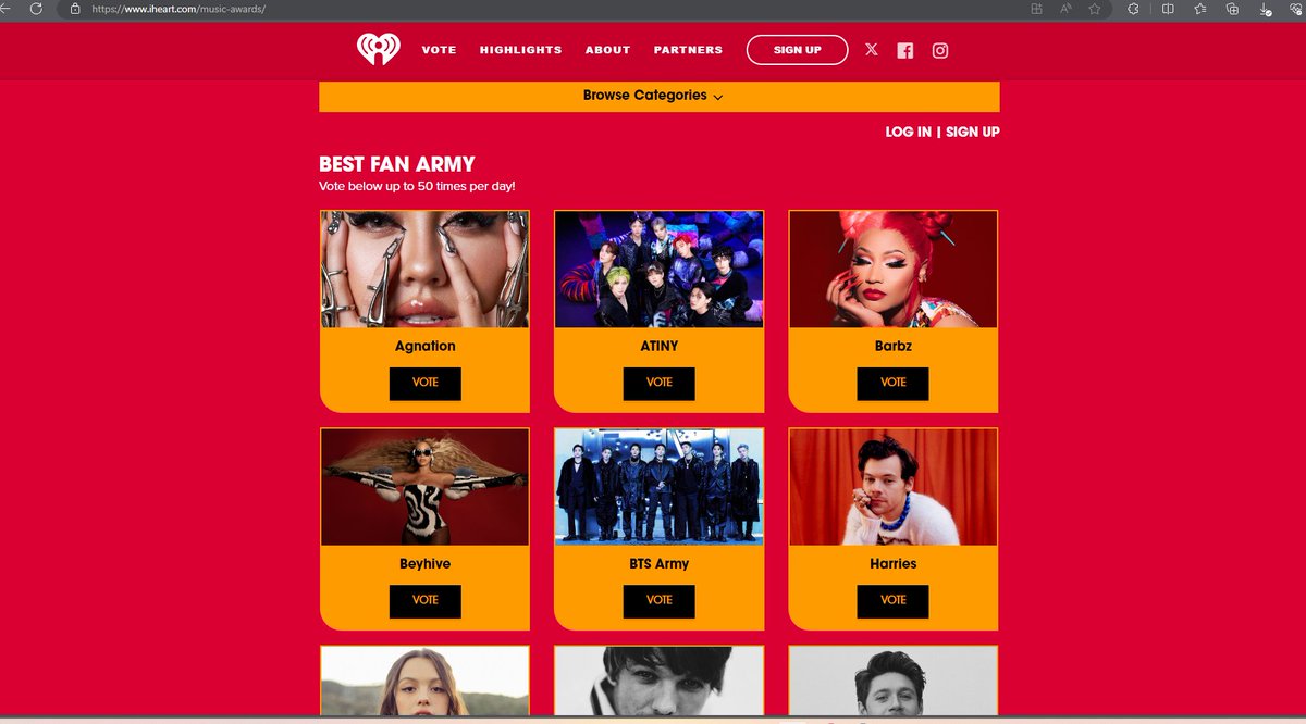 FansAgnesMonica's tweet photo. Vote vote untuk  kategori "Best Fan Army" [AGNATION] di Iheartradio Music Awards 2024 -> 
https://t.co/Wx7eOqTiX0 (untuk vote gunakan VPN, kecuali USA) https://t.co/yf9LyMrx7x