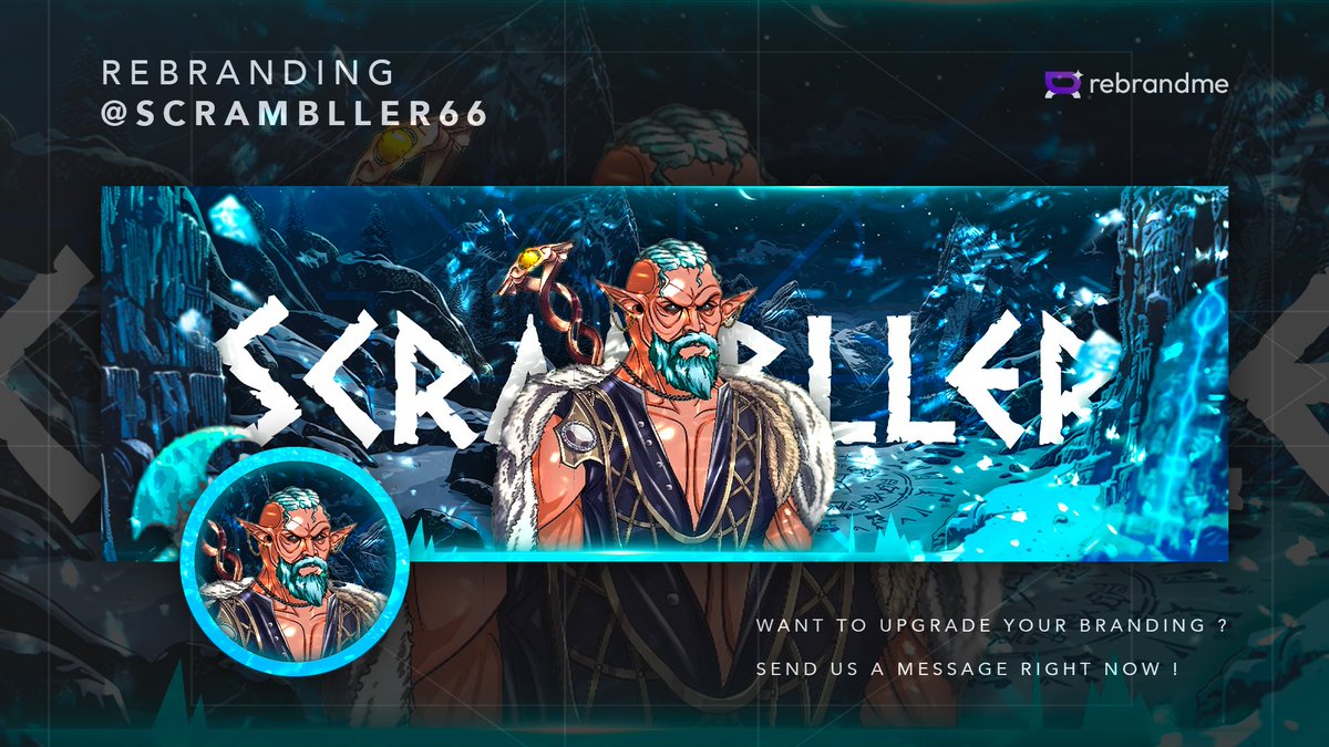 Your account represents a significant source of income!

But the competition is fierce... 

Standing out is no longer an option! 🚀

@Scrambller66 understood this and decided to trust us with his rebranding! 💎

What do you think? 👁️

(DM to claim yours)