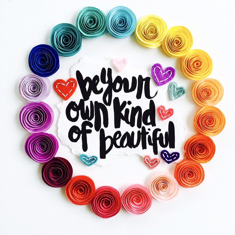 Be your own kind of beautiful!
#youarebeautiful #youareloved #beyou #BeHappy #liveincolor #crafty #artsy #handlettering #solovetheday