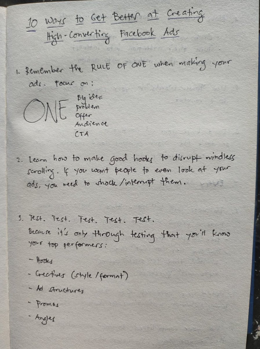 immarkwilliam's tweet image. Here are 10 ways to create high-converting FB ads without spending $1000s on creatives or wasting time, energy, and effort: