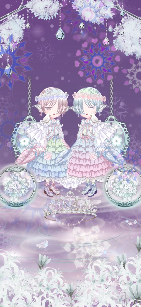 コーデ記録✍️
可愛いオソロ出来た( *´艸`)💕

みんなコーデの時間ってどれくらいかかるんだろ？
私かるく1時間くらいかかるけど長い？w

 #ペアリウム