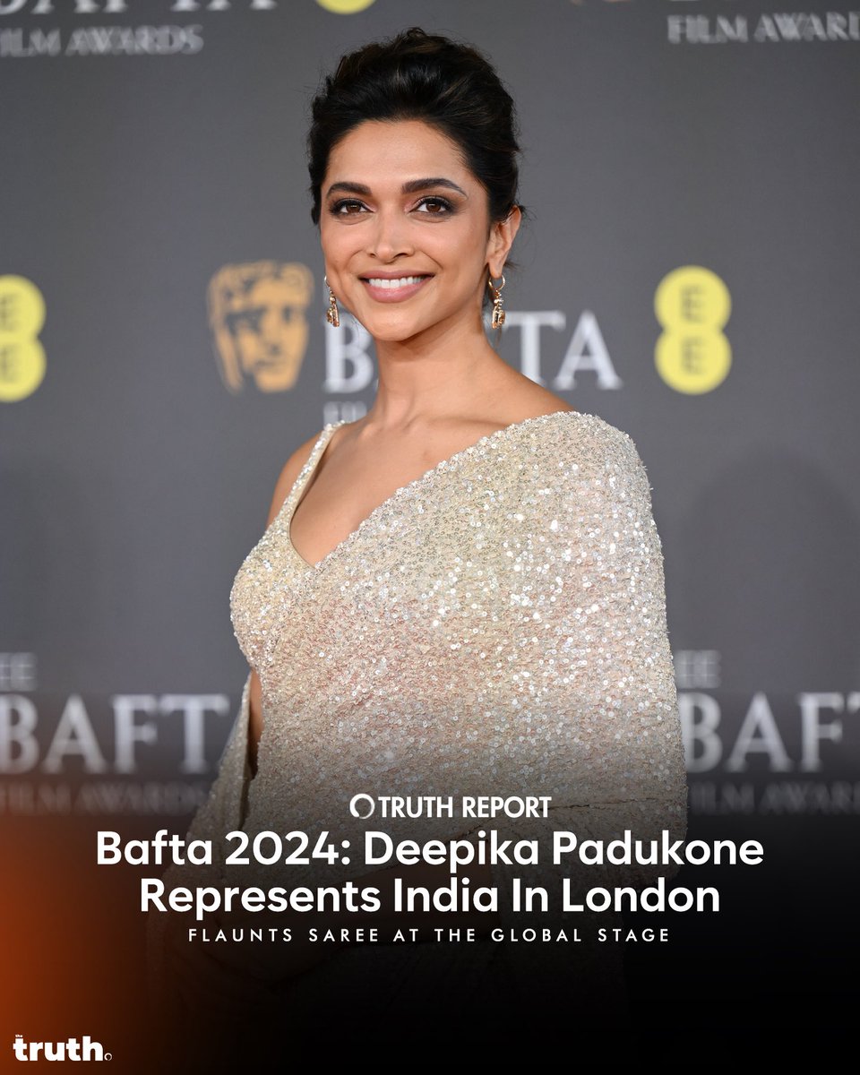 ⚡️: Actress Deepika Padukone was at the 77th British Academy Film Awards  where she was a presenter – her first time at the BAFTAs – and she was  certainly wearing her desi, image size:960x1200