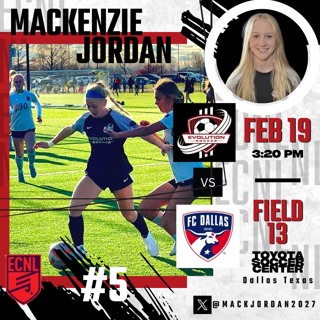 Mackenzie Jordan 2027 (@mackjordan2027) on Twitter photo Day 3 <a href="/ECNLgirls/">ECNL Girls</a> Dallas
<a href="/Evolution_SC14/">Evolution Soccer Club</a> <a href="/goalsoccertrain/">Goal Soccer Training</a>
<a href="/PrepSoccer/">Prep Soccer ⚽️</a> <a href="/TopDrawerSoccer/">TopDrawerSoccer</a> <a href="/TheSoccerWire/">SoccerWire</a>
<a href="/ImCollegeSoccer/">College Soccer Truth ™</a> <a href="/ImYouthSoccer/">ECNL/GA/Recruiting/College Soccer</a> @uncommittedgrls @14forcesoccer @toppreps <a href="/onlyGplatform/">The OG Platform</a>
@sports_recruits <a href="/JREskilson/">J.R. Eskilson</a> <a href="/TeddyBahu/">Teddy Bahu</a> Day 3 <a href="/ECNLgirls/">ECNL Girls</a> Dallas
<a href="/Evolution_SC14/">Evolution Soccer Club</a> <a href="/goalsoccertrain/">Goal Soccer Training</a>
<a href="/PrepSoccer/">Prep Soccer ⚽️</a> <a href="/TopDrawerSoccer/">TopDrawerSoccer</a> <a href="/TheSoccerWire/">SoccerWire</a>
<a href="/ImCollegeSoccer/">College Soccer Truth ™</a> <a href="/ImYouthSoccer/">ECNL/GA/Recruiting/College Soccer</a> @uncommittedgrls @14forcesoccer @toppreps <a href="/onlyGplatform/">The OG Platform</a>
@sports_recruits <a href="/JREskilson/">J.R. Eskilson</a> <a href="/TeddyBahu/">Teddy Bahu</a>
