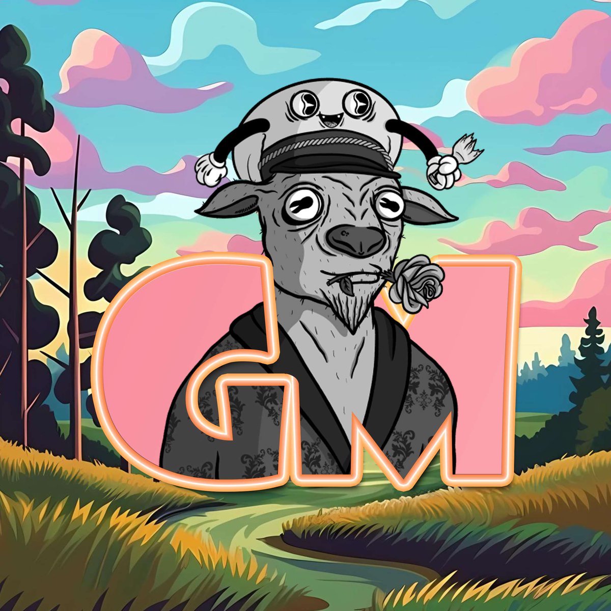 Gm Gm 🌹 Join the herd today! @DeluxeGoat