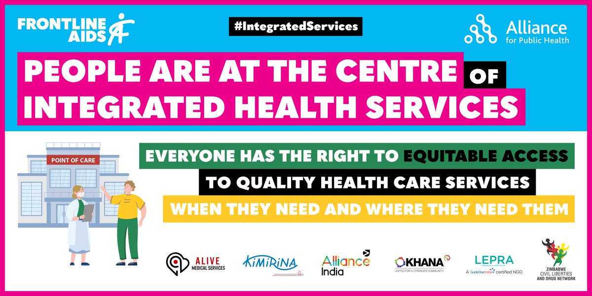 AllianceinIndia's tweet photo. Everyone has the right to equitable access to quality health care services when they need and where they need them.
Therefore, we advocate for the development of integrated medical services with a focus on the people!
#IntegratedServices
@allianceforph @AMSUganda @duarajiv https://t.co/tOM8TJjSqY