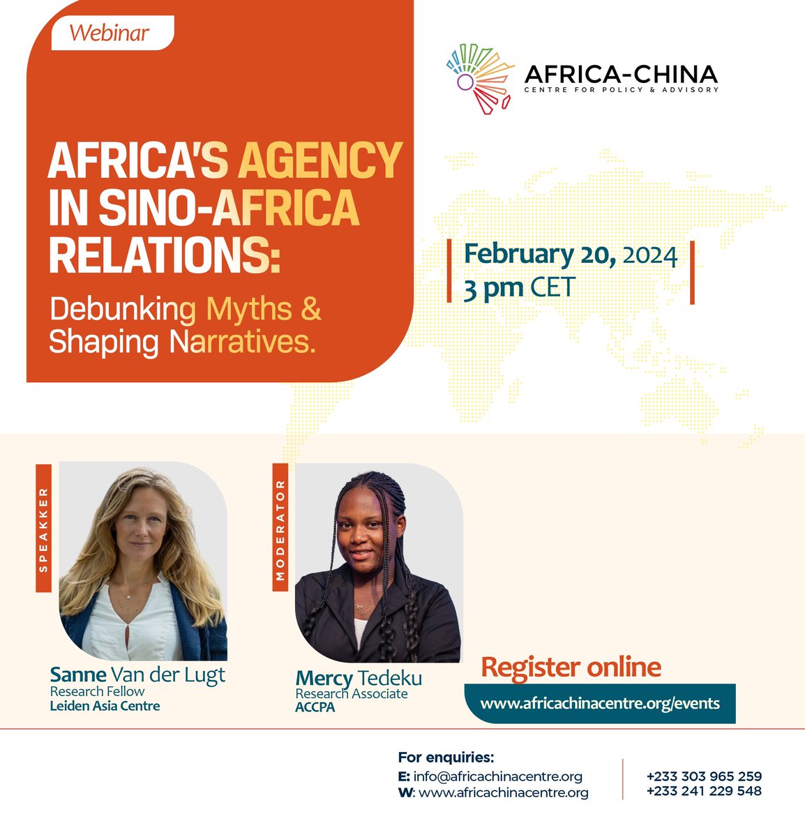 africhinacentre's tweet photo. 𝐖𝐡𝐨'𝐬 𝐒𝐩𝐞𝐚𝐤𝐢𝐧𝐠? 📌  

Sanne van der Lugt, Research Fellow at the LeidenAsiaCentre is our key presenter. 

𝐑𝐄𝐆𝐈𝐒𝐓𝐄𝐑 𝐇𝐄𝐑𝐄: https://t.co/dEuUNumnry

#accpa #africachinacentre #sinoafrica #africachinain2024 #africachinarelations #webinar #china #africa https://t.co/vTQCcvyEzi
