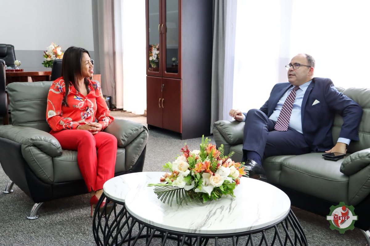 ambafrmada's tweet photo. Échanges avec Mme Lalatiana Rakotondrazafy #METFP. @AFD_France soutient depuis 2011 la formation professionnelle à 🇲🇬 dans les secteurs du #BTP, du #THR et des #TIC, et l’Ambassade soutiendra dès cette année un projet « Responsabilité sociale des universités et employabilité ». https://t.co/8SIDTCdNt3