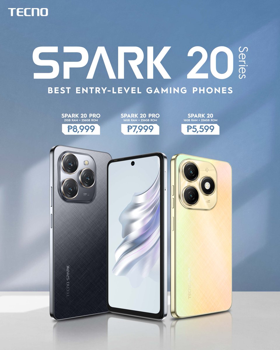 Why compromise when you can have it all? TECNO's #SPARK20Series offers premium features at a price you'll love. Upgrade today! 

#TECNOxPUBGM #TECNOSPARK20Series #BeTheGameChanger #TECNOPhilippines