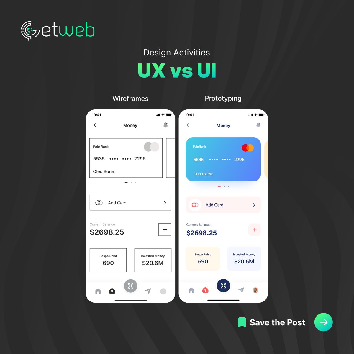 getwebinc's tweet image. UX is about the overall experience of using an app or website, ensuring it&apos;s smooth and enjoyable. UI focuses on visual elements like colors and buttons to make the interface intuitive and appealing. Both are crucial for effective design.