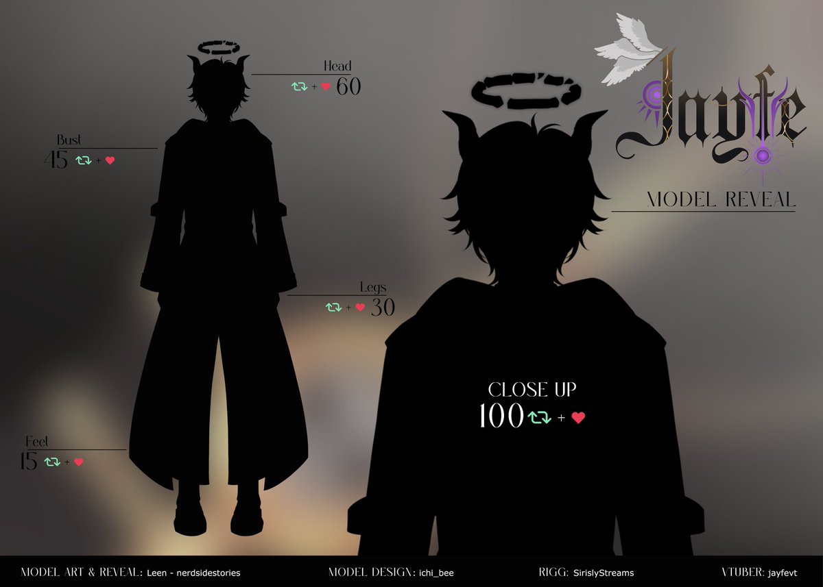 Greetings, cultists and those who don't know you're cultists yet - my name is Jayfe. I have a favor to ask of you all, because I can't do it by myself...

So... would you all help me show my true form to the world? It'll be fun :>💜

(4.0 Reveal Time!)

#Vtubers #ENVtuber #vtuber