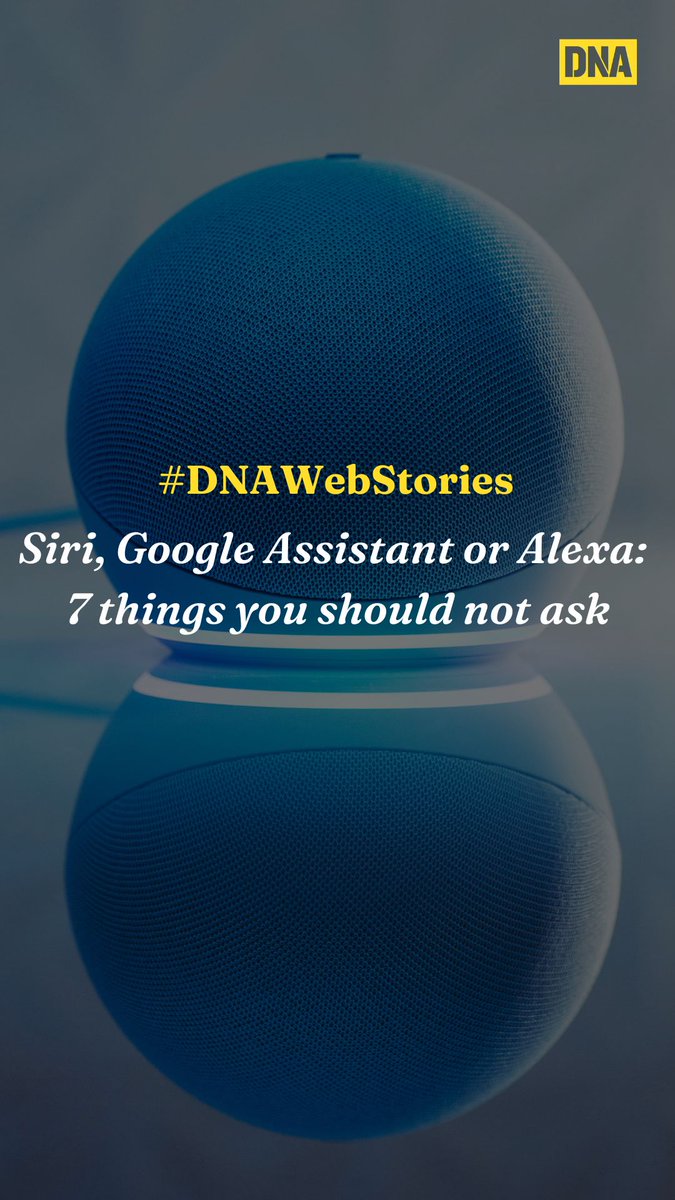 #DNAWebStories | #Siri, #GoogleAssistant or #Alexa: 7 things you should not ask

Take a look: dnaindia.com/web-stories/vi…