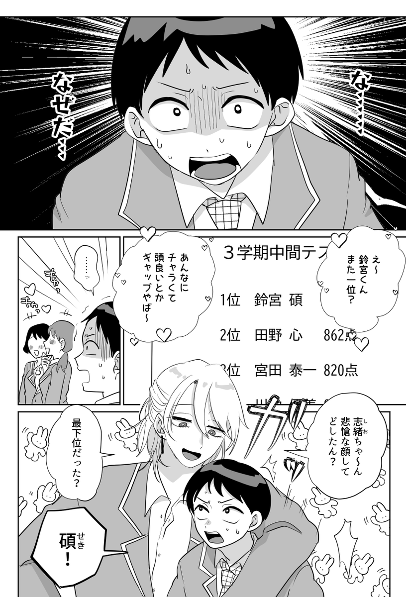 https://t.co/I0GQxAR3ik 
お題箱より「天才不良(恋愛)×平凡(友情)」です!!リクエストありがとうございました! 