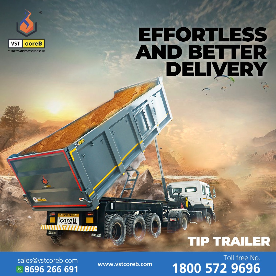 Elevate your transport with our Tipper trailers! As premier trailer manufacturers in Rajasthan, we deliver robust solutions for efficient hauling. Trust us for your hauling needs. 
.
#vstcoreb #trailers #trailermanufacturer #tiptrailer #tippingtrailer #flatbedtrailer