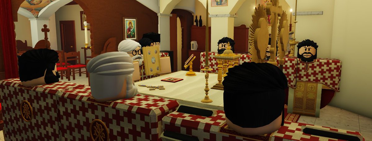 FatherSpiros's tweet image. On February 19, 2024 I complete one year as archpriest in the Diocese of Romania, however I also celebrate 4 years of priesthood on the roblox platform. I invited priests I have worked with over the years and groups to participate. Thanks to all who came!