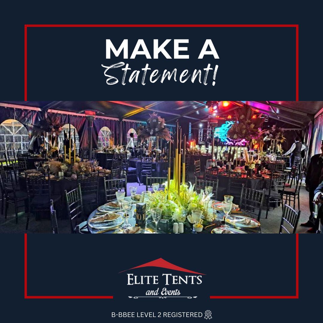 elite_tente's tweet image. Make a statement with Elite Tents! From chic weddings to vibrant festivals, our tents set the mood for unforgettable moments. Contact us to start planning your masterpiece! info@elitetente.co.za | buff.ly/2P6o9by #EventMasterpiece #EliteStyle #CreateMemories
