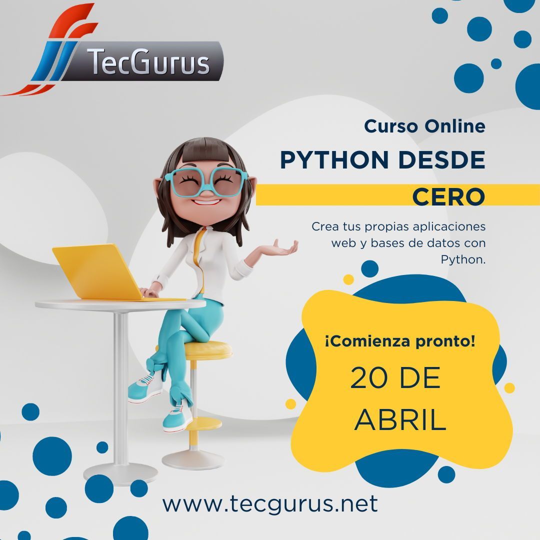 tecgurusnet's tweet image. 🌐🚀 Aborda la programación con facilidad en nuestro curso "Python Desde Cero", comienza el 20 de abril.
Python ofrece una curva de aprendizaje corta con una sintaxis concisa y legible.
👉 ¡Inscríbete! wa.link/mgjtv0🐍
#ProgramaciónPython #DesarrolloEficiente #SoyGuru