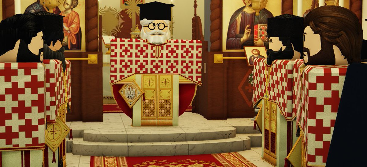 FatherSpiros's tweet image. On February 19, 2024 I complete one year as archpriest in the Diocese of Romania, however I also celebrate 4 years of priesthood on the roblox platform. I invited priests I have worked with over the years and groups to participate. Thanks to all who came!