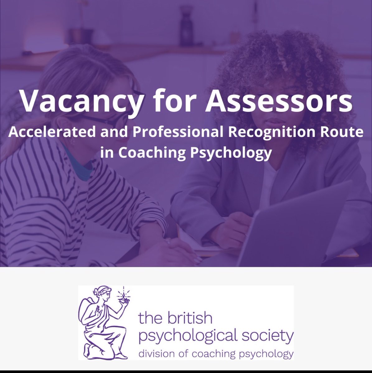 The BPS are seeking to appoint a number of Chartered Coaching Psychologists to join the team for the Accelerated and Professional Recognition Routes in Coaching Psychology - for more information follow the link - bps.org.uk/vacancy-assess…