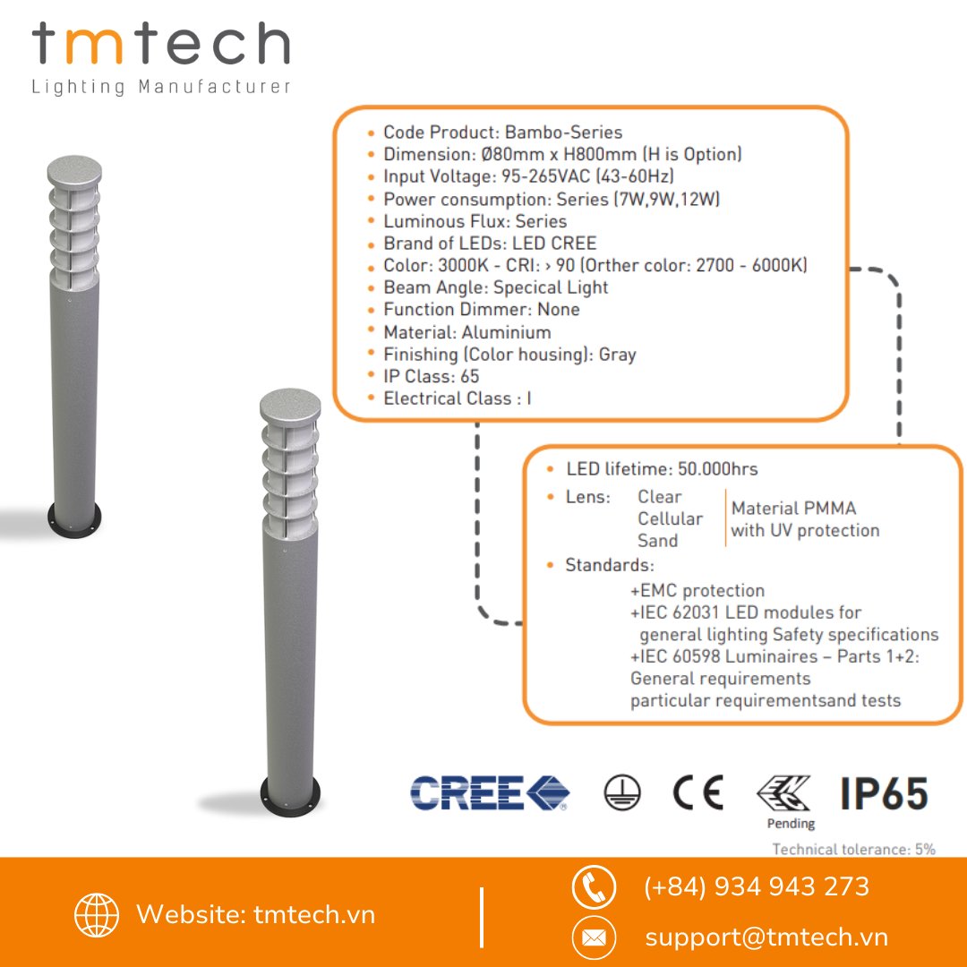 support18004's tweet photo. BAMBO - SERIES from TMTECH Lighting is highly suitable for installation in pathways, gardens, sidewalks,....

Discover more: https://t.co/BuVQOTmlEu

#tmtech #tmtechvietnam #tmtechlighting #outdoorlighting #outdoorlightingdesigns #bollardlighting #pathwaylighting https://t.co/HRI54SALAW