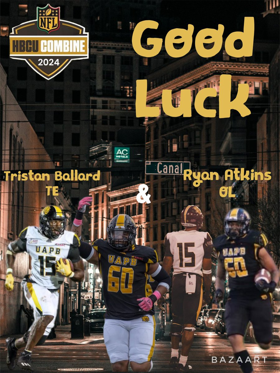 The Time is here‼️Sunday 02-18-2024 on <a href="/nflnetwork/">NFL Network</a> starting 8:30am
•
• Good Luck to Honorary TMC Member <a href="/tristanballard_/">1️⃣5️⃣</a> 
• 
• Good Luck to OG Member <a href="/ryanatkins/">Ryan Atkins60🇲🇦🏈</a> 
•
• @hbculegacybowl 
•
#hbcucombine #NOLA #nolatakeover #hbcu