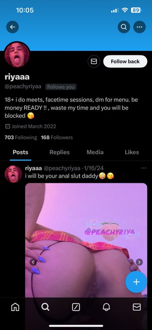 this is not me @peachyriyaa please report & block ?? https://t.co/ar65C2uiIu