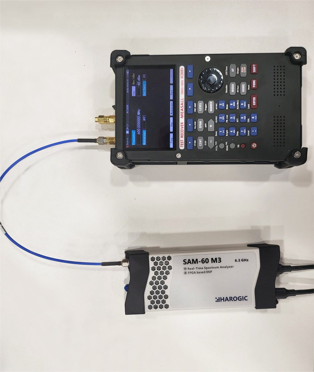 HAROGIC's tweet image. #HAROGIC SAM-60 M3 6.3GHz spectrum analyzer for signal generator test, thank you @nemanjan00 for sharing the pictures. #testandmeasurement
