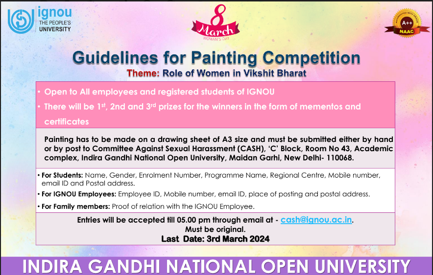 Fine Arts department organized poster making competition on 8th March 2019  which is recognize as... - Bhag Singh Khalsa college for women,Kala  Tibba,Abohar Accredited B+ by NAAC | Facebook