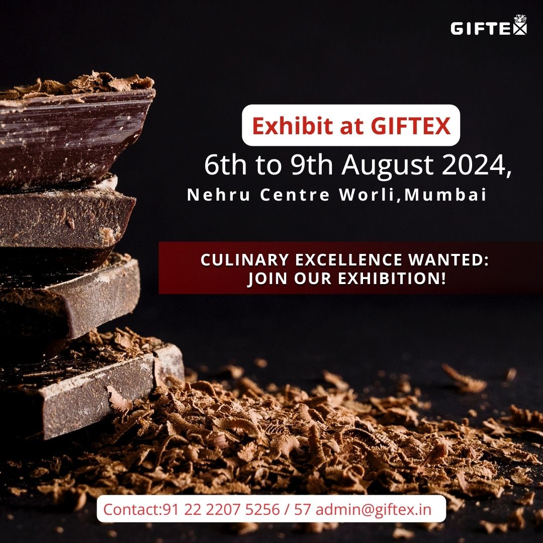 Giftex_Official's tweet photo. From palate to profit – showcase your culinary wonders at Giftex 2024.

Enquire to Book your Stall -https://t.co/YgPMe8fREi

Exhibition details :  Date - 6th to 9th August 2024 Venue - Nehru Centre, Worli, Mumbai
#chocolate #exhibition #stall #explorepage #TrendingNow #Mumbai https://t.co/0lVBQJJHBp