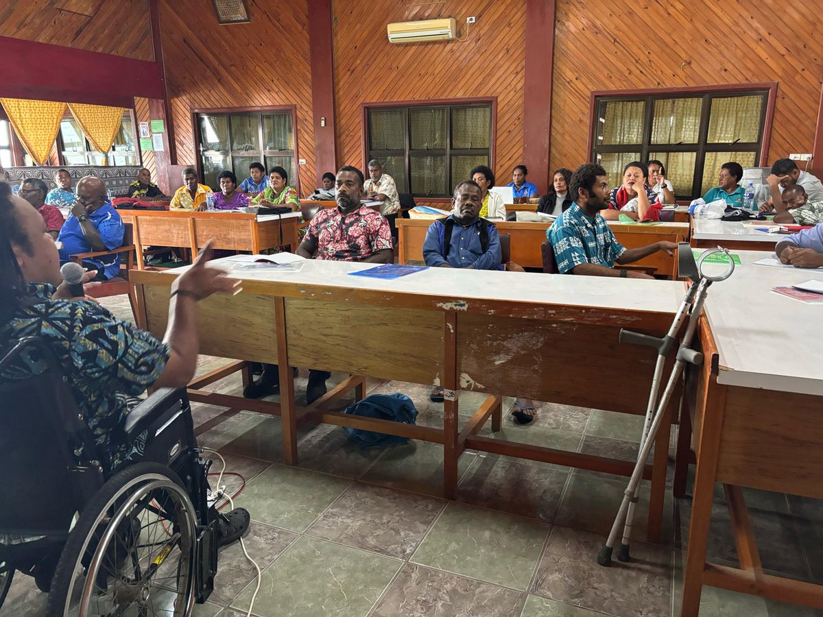 Fiji is in the midst of the 🌀 season from Nov. to April. We need to strengthen “the voice”, representation & participation of persons with disabilities in disaster risk reduction actions & in disaster preparedness. #disabilityinclusivepreparedness #PDFSEC