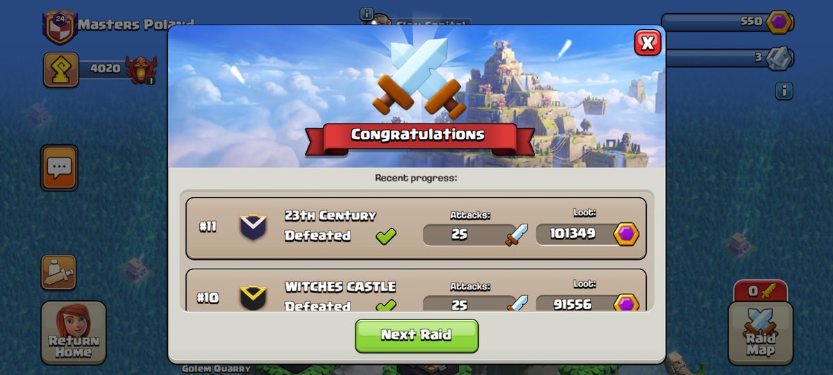 Damian29716721's tweet photo. #11 Raid COMPLETED ✅️
How many Raids have already finished your Clan?
#ClashOfClans #ClashOn #Clan #RaidWeekend https://t.co/wSj5SpRLyd