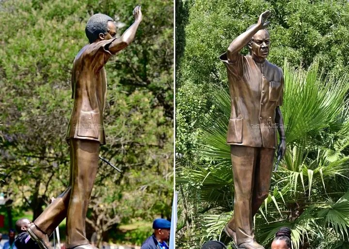 ChendaFm's tweet photo. Sanamu ya aliyekuwa Rais wa Tanzania Mwalimu Julius Nyerere yazinduliwa nje ya makao makuu ya Umoja wa Afrika mjini Addis Ababa, Ethiopia.
#ChendaUpdates https://t.co/ymO3HmmMDI