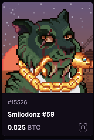 Another steal for 0.025 BTC for a 15k Inscriptions.
Might be also a great time to join us, as new things are happening soon. 🐅👀