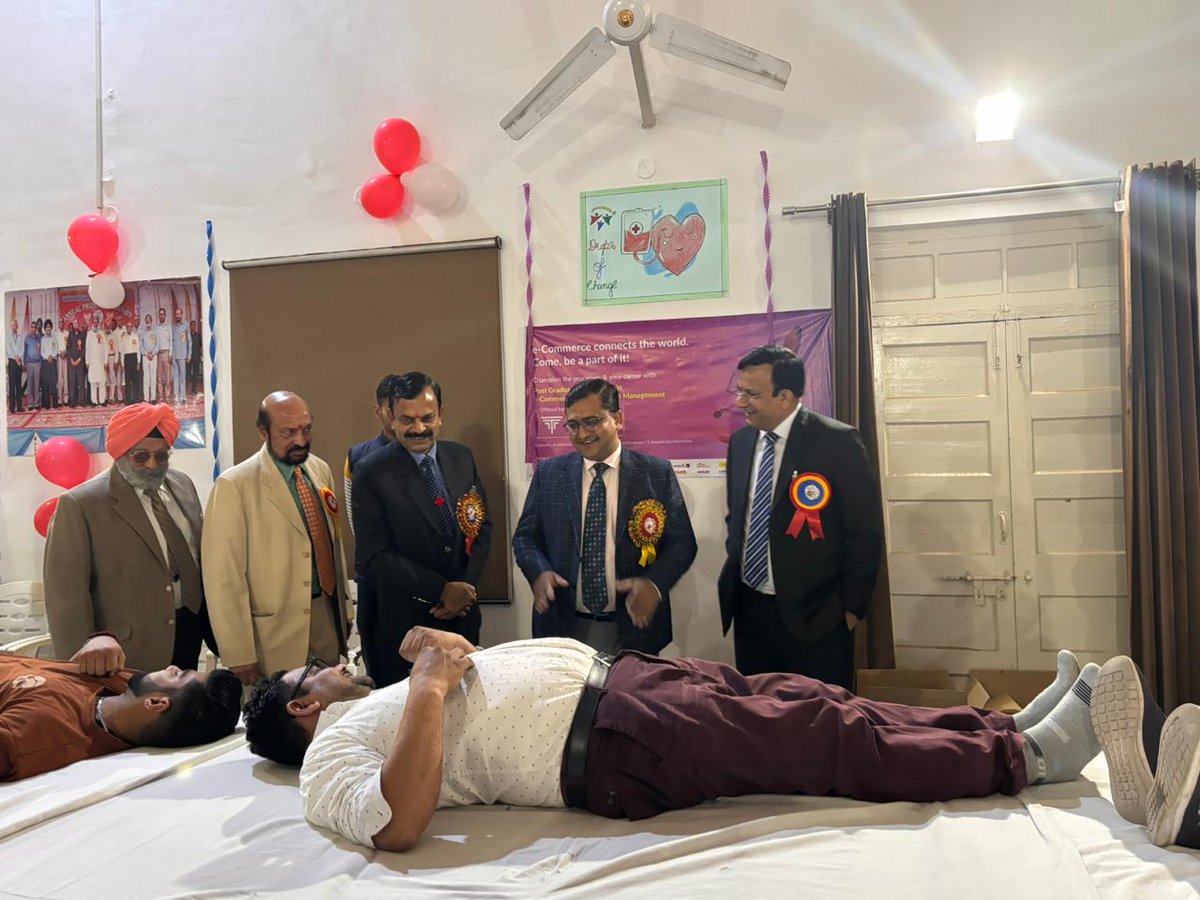 Youth Red Cross Wing of Gandhi Memorial National College in Ambala Cantt, Haryana organized a Voluntary Blood Donation Camp. Dr. Mukesh Aggarwal, General Secretary, was invited as the camps Guest of Honour. He encouraged them to continue their contributions for sake of humanity.
