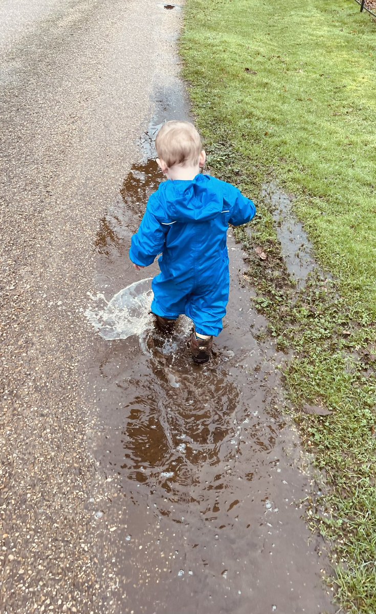 GuyOpperman's tweet image. Winter walks … and a lot of #puddlejumping restore your faith in everything 👍