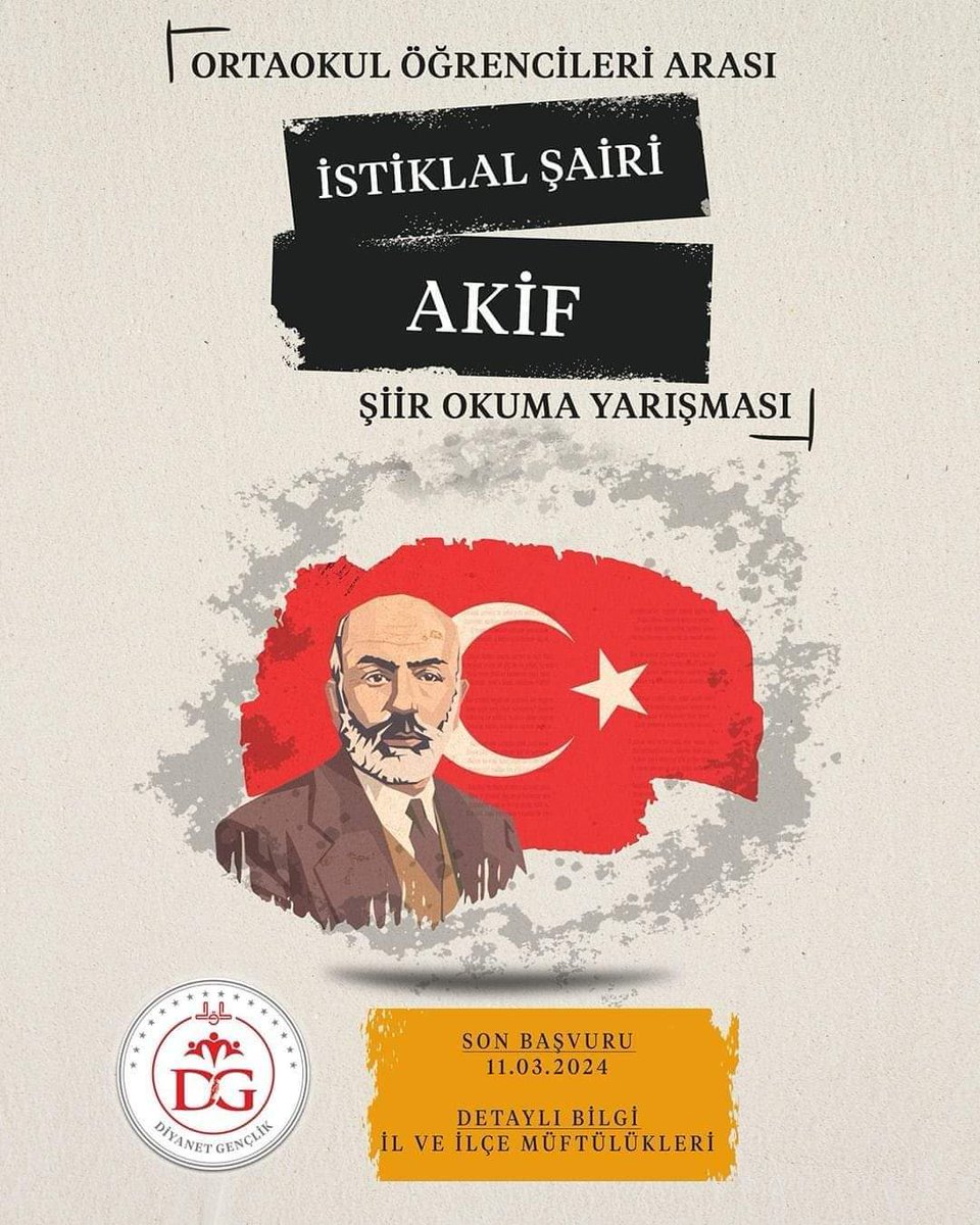 ŞİİR OKUMA, RESİM VE FOTOĞRAF YARIŞMASI 

🔍Detaylı Bilgi: ÇINAR MÜFTÜLÜĞÜ 

Tel: 04125112036