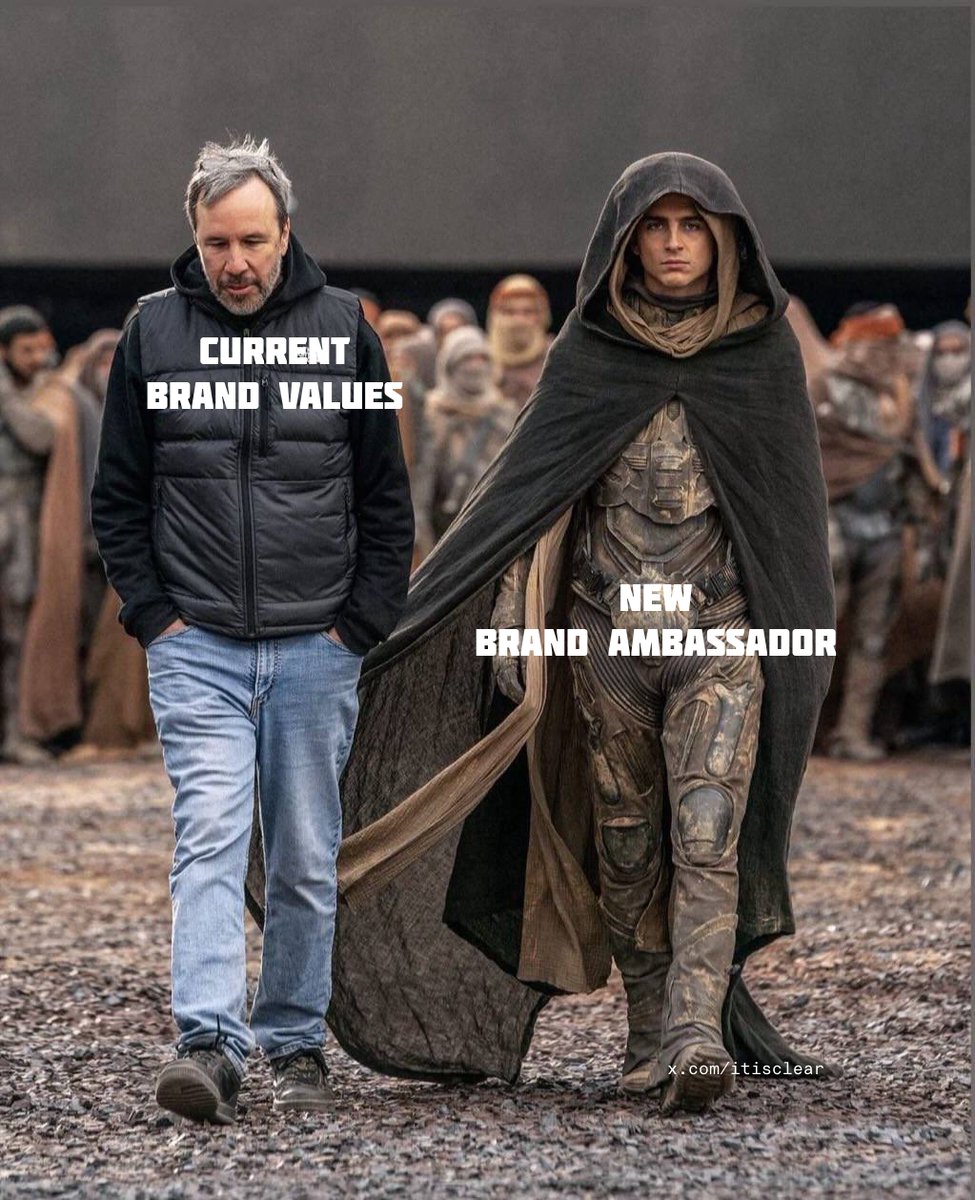 itisclear's tweet image. Current Brand Values and the New Brand Ambassador