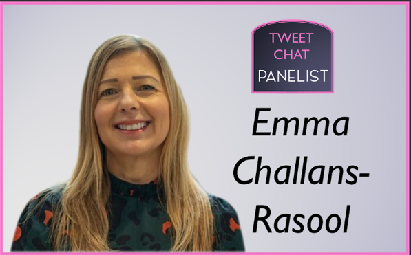 Emma Challans -Rasool is our next tweetchat panelist @emmachallans.

Emma is  Director of NHS Horizons @HorizonsNHS and the Founder and Director of Proud2bOps, a national network of NHS operational managers and leaders @Proud2bOps.