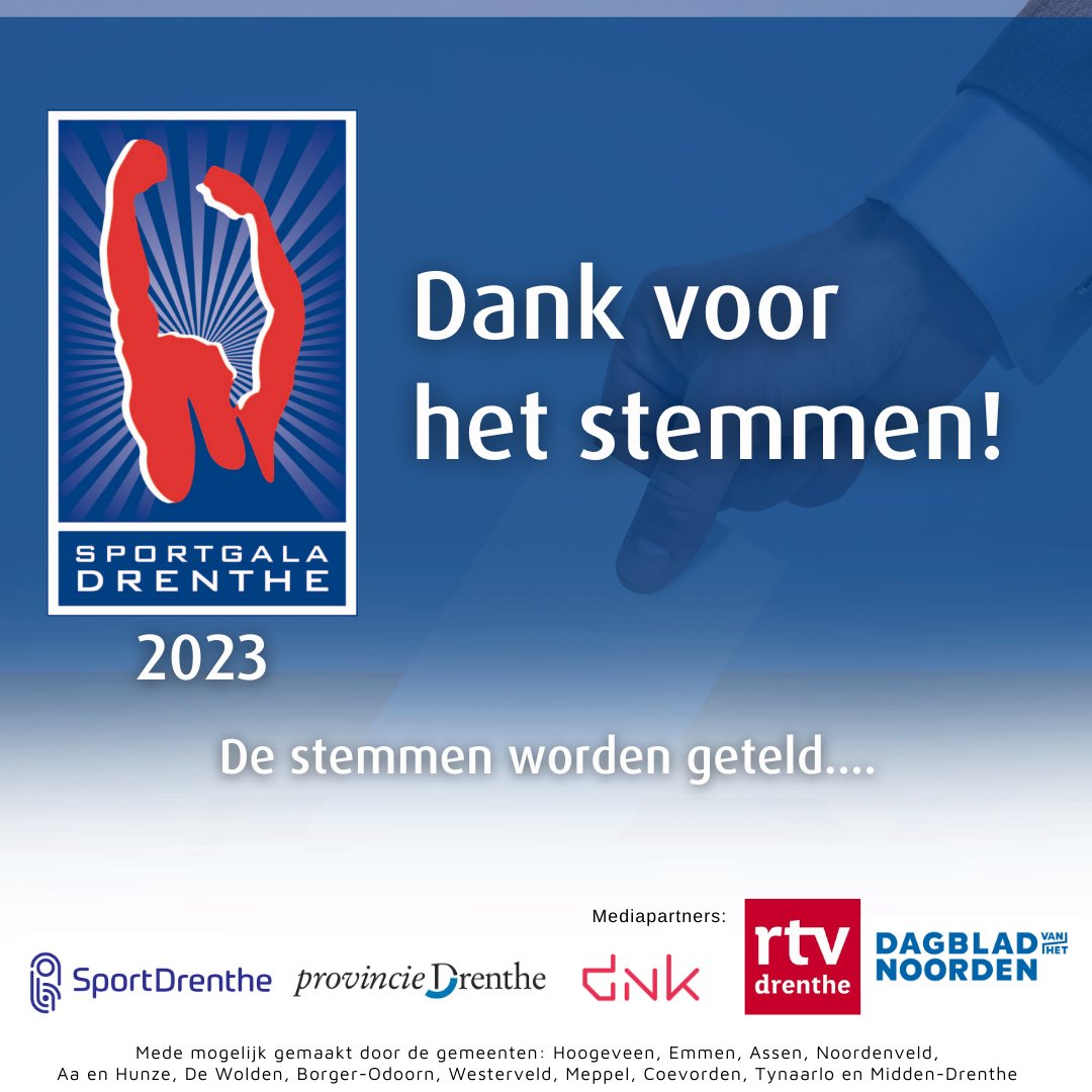🗳️ | Bedankt voor jullie stem!

De stemmen worden nu geteld en op maandag 4 maart worden de winnaars bekend gemaakt tijdens het Sportgala Drenthe in Assen.

📥 Winnaars van toegangskaarten worden per e-mail op de hoogte gesteld!

#sportgaladrenthe