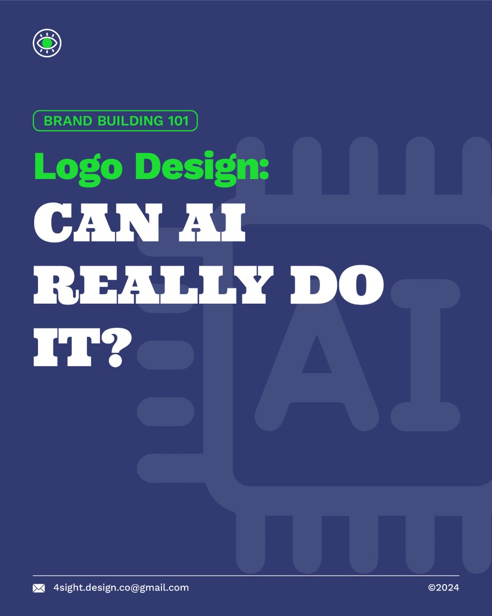 4sightdesignco's tweet photo. Exploring the Magic of AI in Brand Design! Ever wondered if AI could really design brands?

Walk with us as we try a little experiment to test this out on a fictional brand.

#AI #branding #branddesign #visualidentitydesign #logodesign https://t.co/SaD2QrWD2o