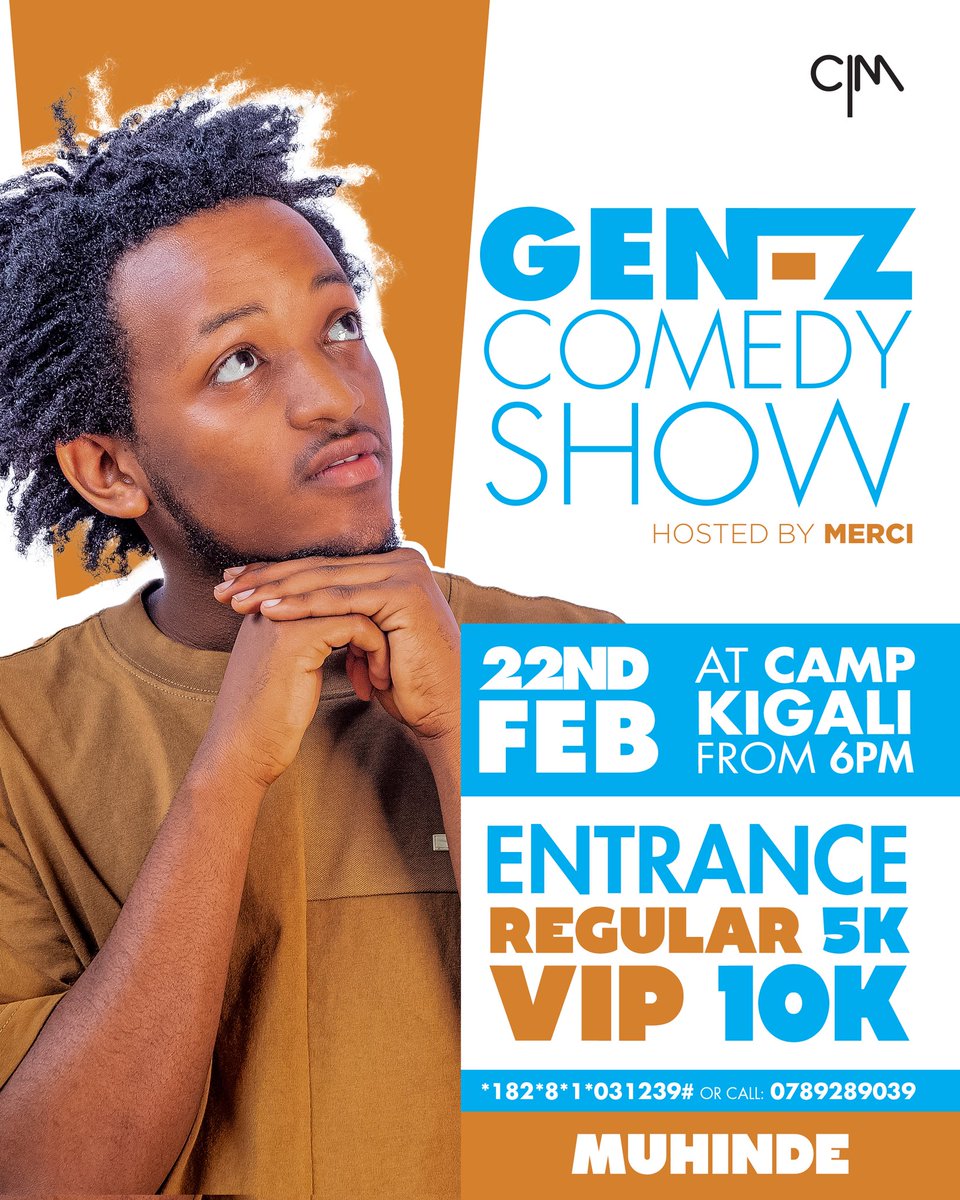NgenziEddyPeter's tweet image. Tukiri kuvuga kuri gahunda zihari, Kuwa Kane nkibisanzwe gahunda n' ISEKA RUSANGE  (@gen_zcomedyshow) hamwe na @MerciNdaruhutse aho bibera duhurira muri #KCEV CAMP Kigali. Gura tike yawe *182*8*1*031239# Reg/5k naho VIP/10K ubundi bakagusatsa koko mu BISEKEZO by' umwimerere.