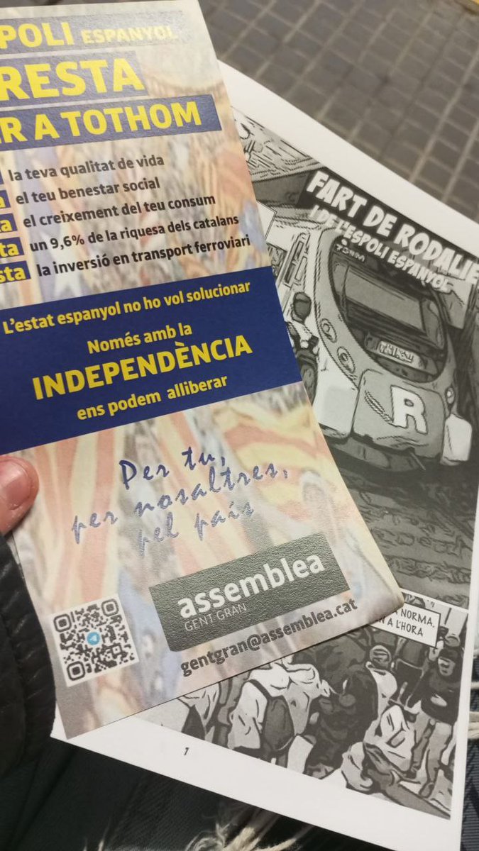 Ben d'hora a Mataró, farts de RENFE i de l'espoli #independència