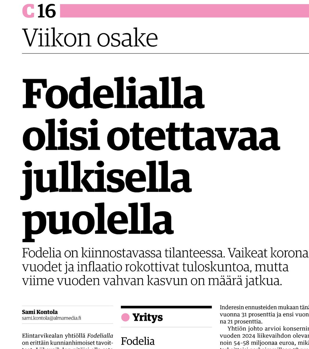 zijoittaja's tweet photo. Oli se tilattava ⛷️lomalle arjen helpottaja by Kauppalehden viikon osake @fodelia_oyj
Oliko @TahkolanMikko seniori📦n 🥘🧆🥙 jotain alaikärajaa? Saako kaikki syödä niitä? 🙂
Nimim. Karjalan evakko 👵🏼 yli 90v, 53v twiittaaja 🙋🏻♂️ ja lukulomalla oleva abi👨🏻💻 #feelia https://t.co/4iDiKdvzs6