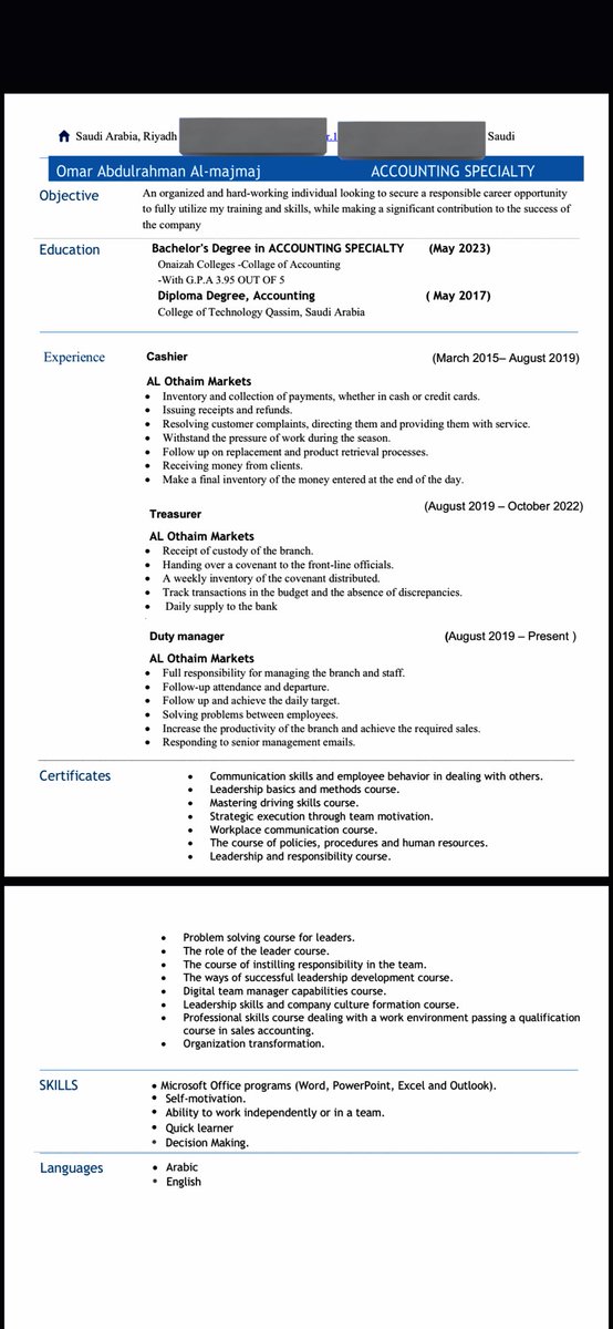 O_A_M8's tweet photo. @Likedin7 ممكن تقييم cv @Likedin7 https://t.co/T2AYgPutu7