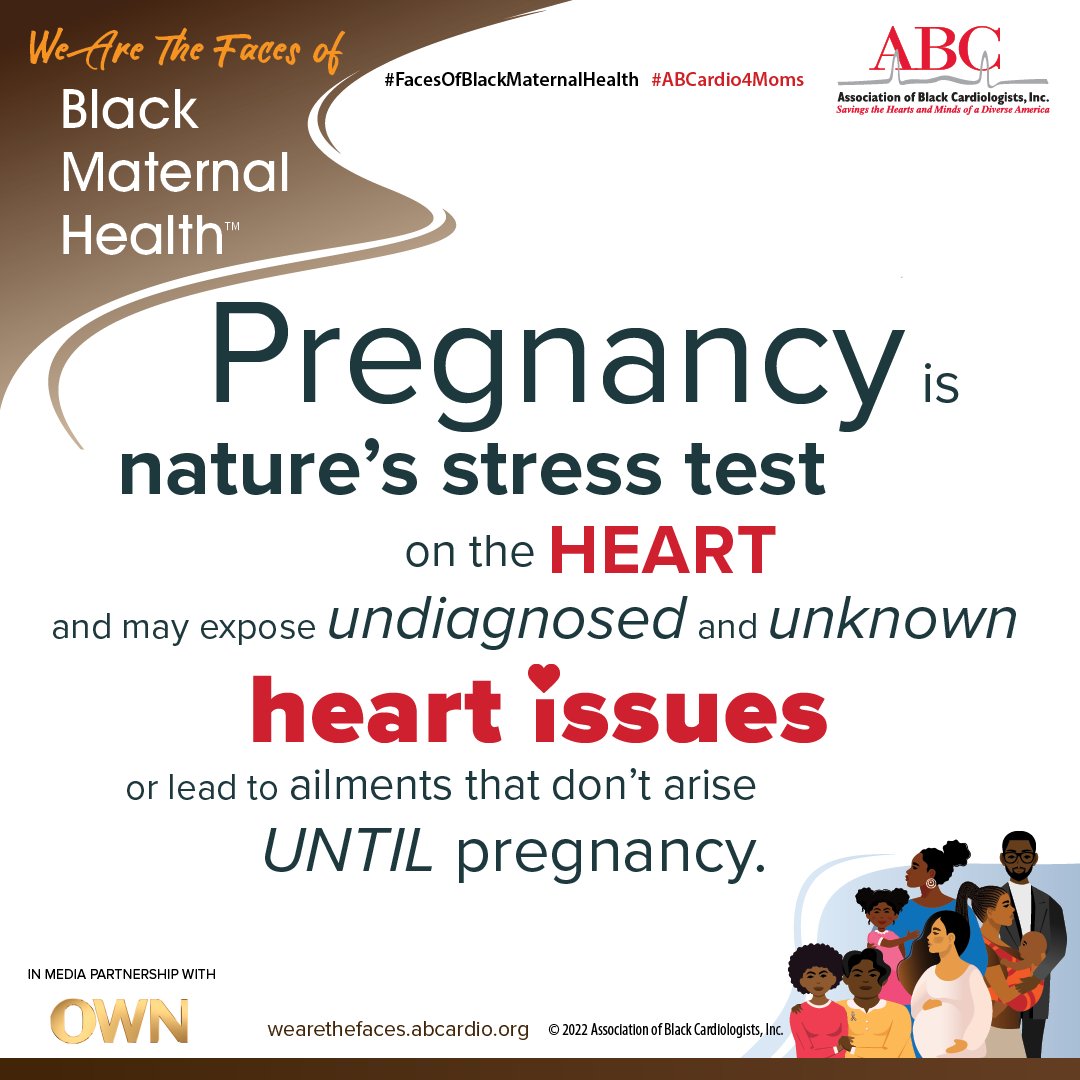 Pregnancy serves as natural stress test for the body & can often 🐝 1st cardiac stress test that females experience. Women w CV risk factors like #highbloodpressure #diabetes #obesity or should be referred to cardiologist during preconception period to optimize health before 🤰🏿.