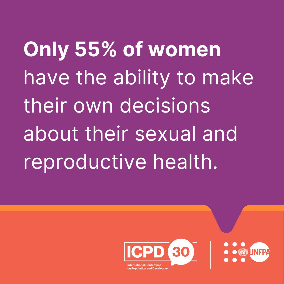 Bodily autonomy is not simply about sexual choices and reproductive rights.

It is about a person’s whole self, dreams, and potential in life 🧡

Join us to say #MyBodyIsMyOwn and help make rights and choices a reality for all: unf.pa/bod

#ICPD30