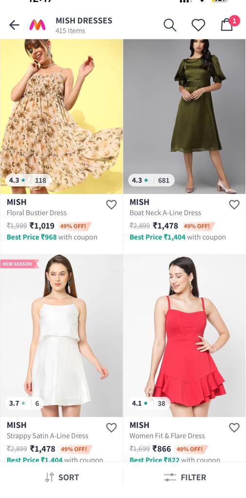 VivekChadha1996's tweet photo. Personally visited the Nykaa Fashion Store in Indranagar, Bangalore where mish has got the shelf space.

Feedback is positive regarding the brand on both offline &amp; online

Rating is good on Myntra with positive feedback from customers.

#mishdesign https://t.co/eBWa7MGybq