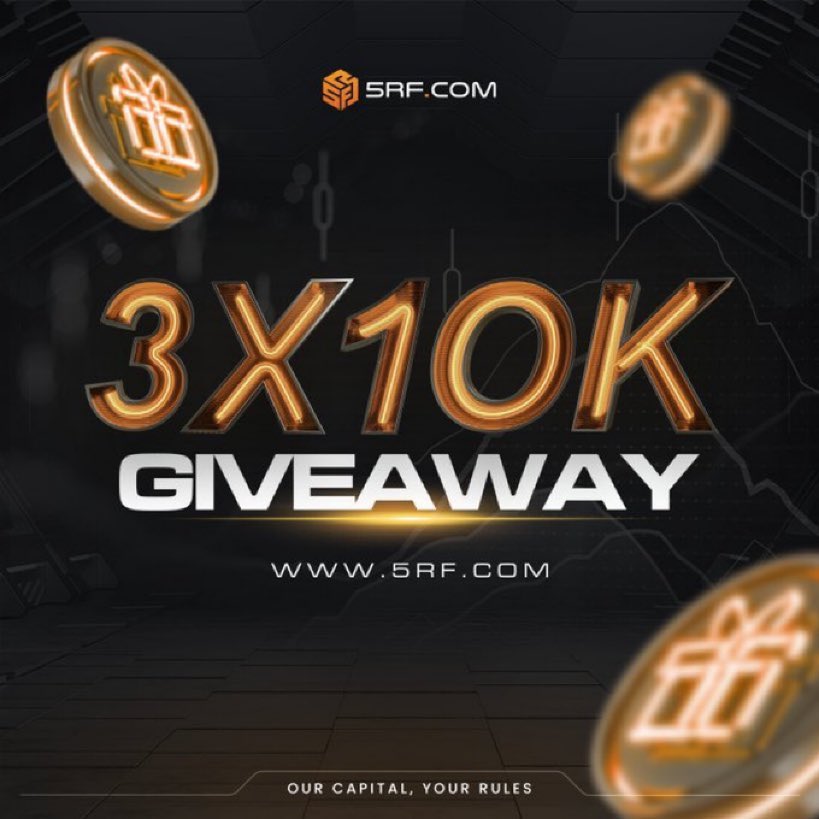 HabibAhmard's tweet image. 🎁 GIVEAWAY TIME 🎁
Prize: 3X 10k challenge accounts
To Participate:
1 ) Follow: @5rfcom & @HabibAhmard
2 ) like, Retweet & Tag 3 friends
End 72 hours 🏆