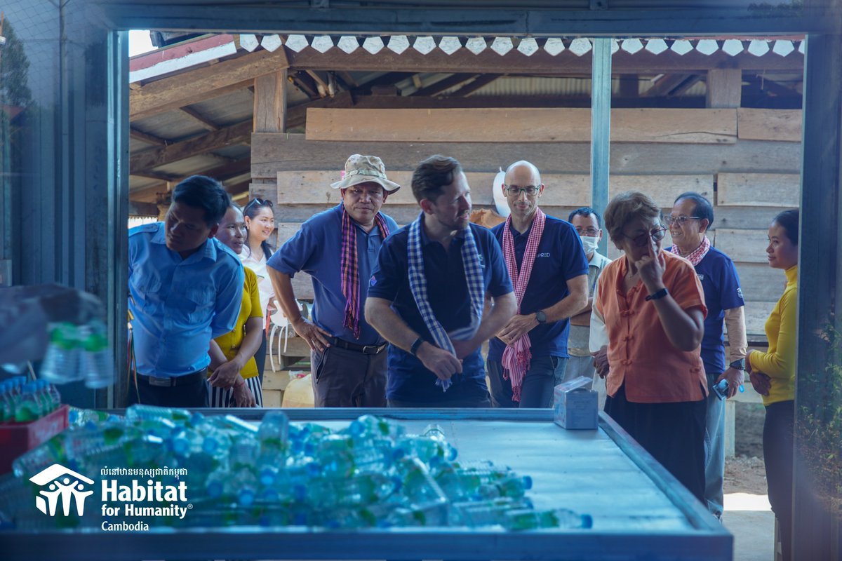 HabitatCambodia's tweet photo. We had a great time hosting Mr. Andreas Zurbrugg, the Deputy Ambassador of Australia, at our Building Rural Resilient Communities Project site in Preah Vihear. He met with the PASSA group and learned about their efforts to enhance the community's living conditions and resilience. https://t.co/di5bszg2sj