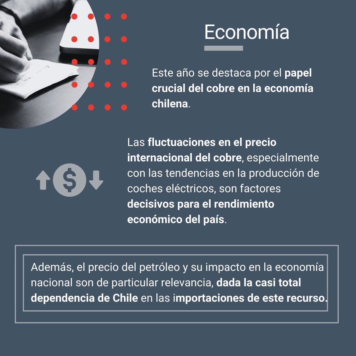 🪙 Desempeño Económico de Chile para 2024

➡️ Se presenta como un año de desafíos y oportunidades para Chile
➡️ Chile se esfuerza por mantener un equilibrio entre el crecimiento y la estabilidad en un escenario mundial incierto

#ECIJAAdvisory #economiachilena #perspectivas